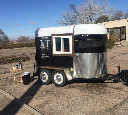 Our horse trailer conversion.