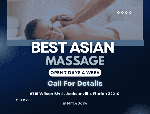 Proud Asian Spa located in Jacksonville, Florida !