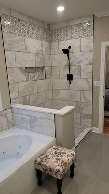 Master shower overhaul.