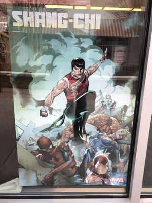 Shang-Chi display outside the main entrance.