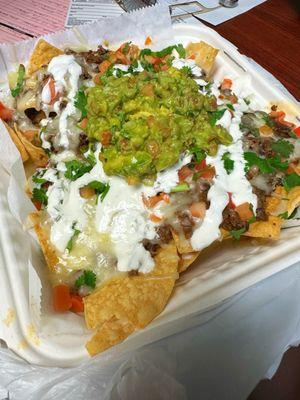 Carne Asada nachos, delicious!