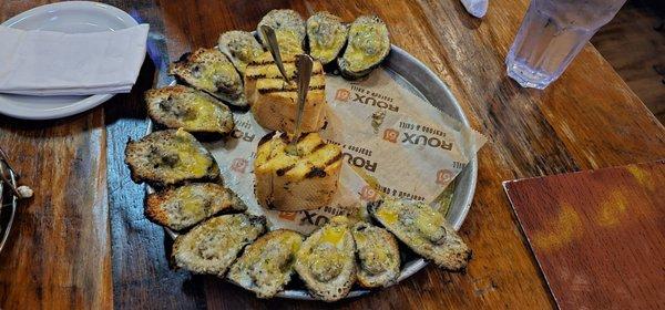 Chargrilled oysters