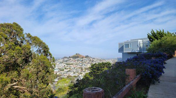 That's Bernal Hill off in the background.