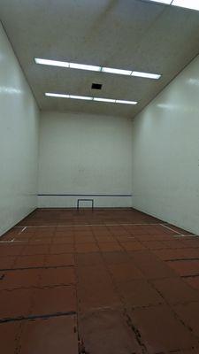 Court 1, some tiles worn, but very playable