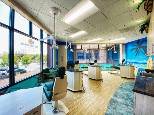 Our patients love the natural lighting and beautiful view in our operatory!