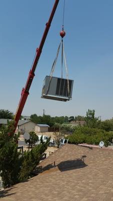 New 14 seer Rheem package unit install