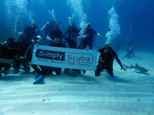 Nervous about trying Scuba Diving? So was everyone in this picture ---