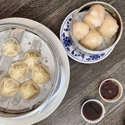 Shanghai Soup Dumplings and Steamed Shrimp Dumplings