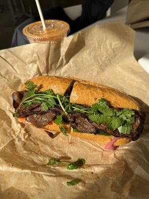 Ribeye Banh Mi Sandwich