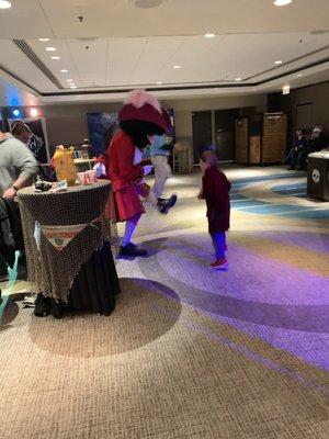 Captain Hook teaching a dance