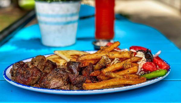 Pork Souvlaki Plate