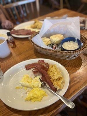 Old Timer's Breakfast. Very filling! Love that has brown casserole