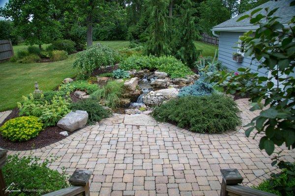 A pondless waterfall is ideal for hurricane season? It's a safe, beautiful feature with no standing water!  #PondlessWaterfall