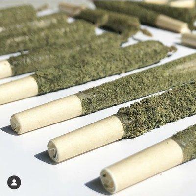 Roll up to the @greenflamingodispensary and try one of our signature calming pre-rolled #JollyJeffrey joints.