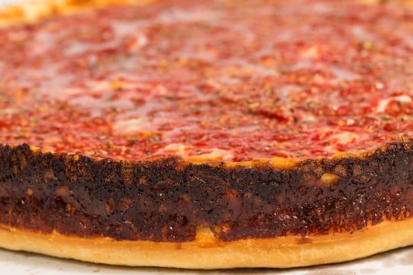 Caramelized Burnt Cheese Crust DEEP DISH