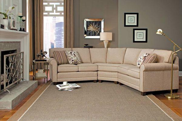 SB366 Sectional available in fabric or leather