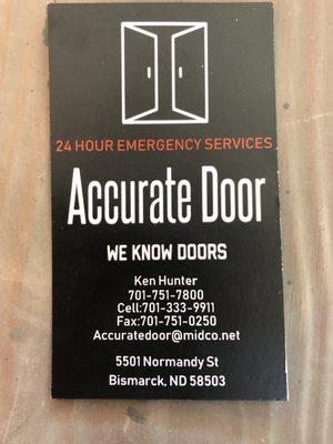 Any problem with any door give me a call or email me free estimate