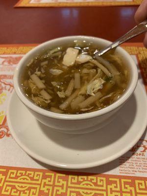 Hot and sour soup.