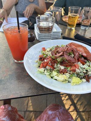 Salmon wedge salad