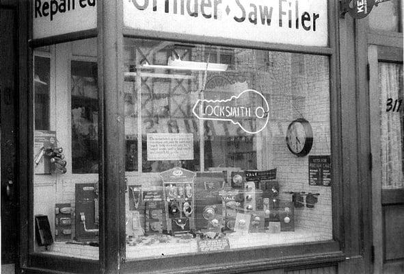 Storefront in the early 1960s