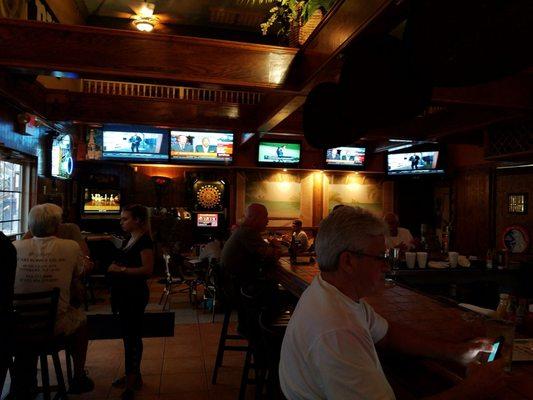 Very nice bar with plenty of tv's for sports viewing