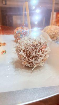 Coconut caramel apple