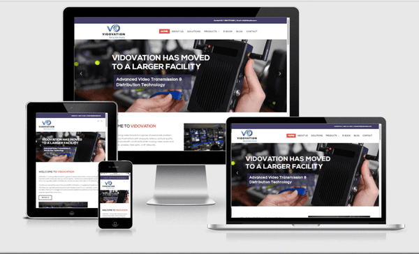 VidOvation.com 2017 Website Design