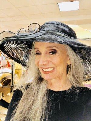 Would love to model hats for you sometime. Joanne Chaplin-Shuman, Fountain Hills, Arizona.  Model and Artist