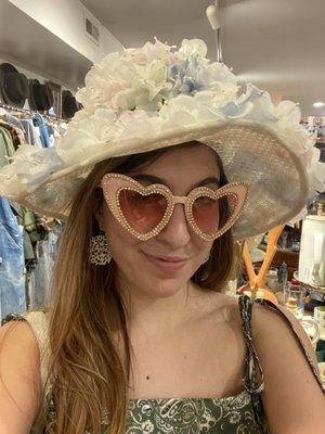 1950s Tea Hat and Fun Glasses