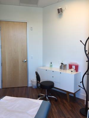 One of the patient rooms