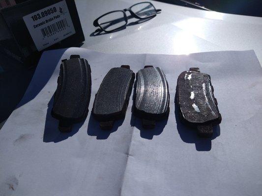 So obvious that they tampered with this brake pad. Unacceptable business practices.