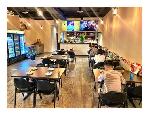 Inside Han Mi Jeong @ 3335 S Halsted St, Chicago, IL  Korean Restaurant . Nice Fest Service Great Food .Quiet Beckgrand Korean Music.Cool.