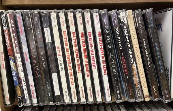 Gently used CDs.