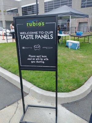 Testing new food items with Rubio's!