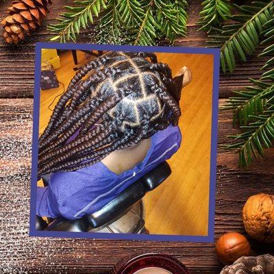 Large Knotless Braids