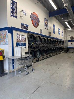 Wall of dryers