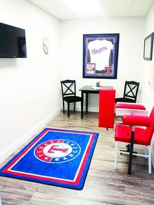 Rangers themed patient room