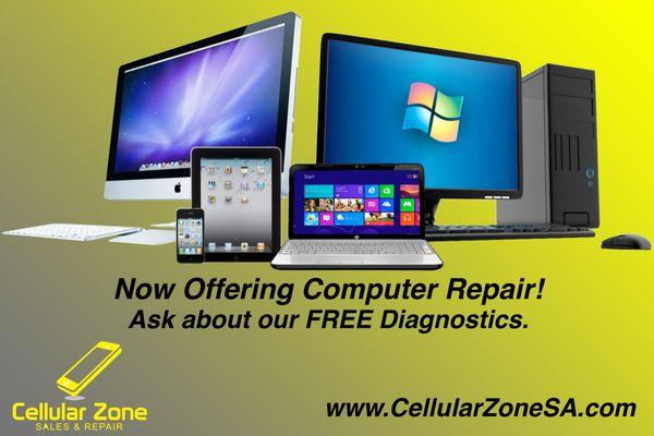 Not sure what's going on with your computer? Bring it in for a FREE Diagnostics.