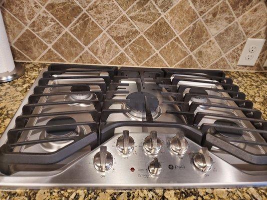 Clean stove top