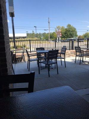 Cool patio area here off Washington Road...