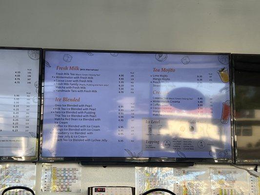 Indoor menu