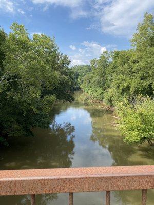 Bridge view of the river.