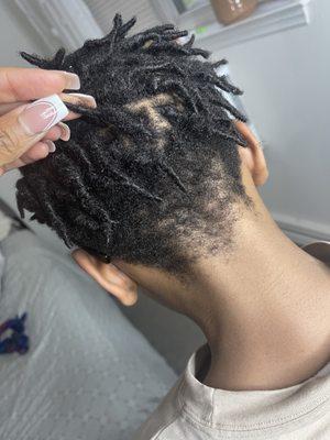 This is what they did to my son's hair!!!