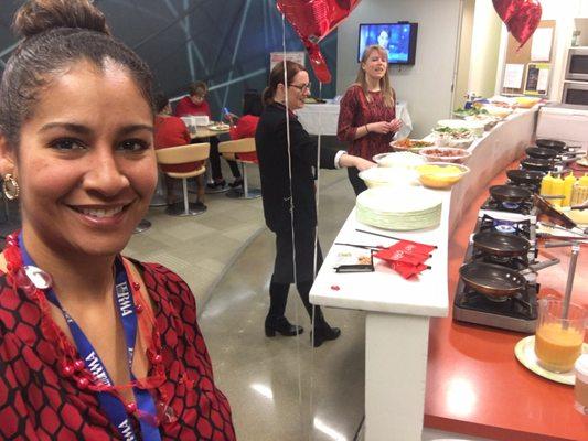 Best omelettes ever! Go Red for Women breakfast with @The Omelette Guys