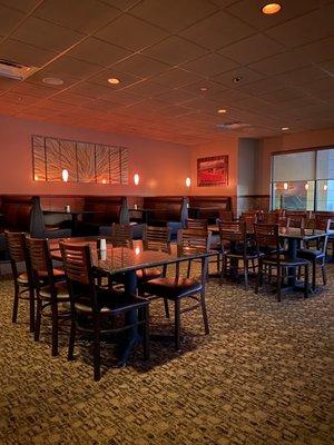 Beautiful dining room with excellent views of the inter coastal waterway