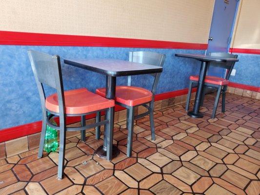 Dirty fast food place poor customer service they need to step it up and clean this messy place