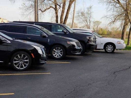 Some of our vehicles parked by our office