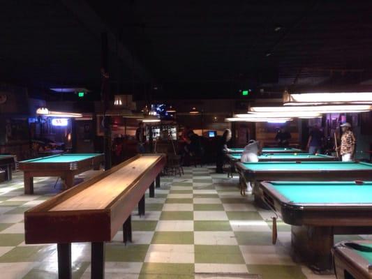 Pool hall.