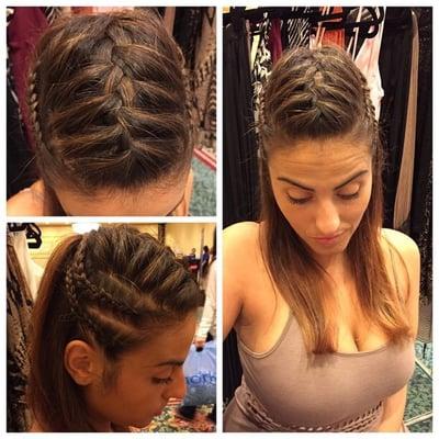 braided upstyle by Deonna