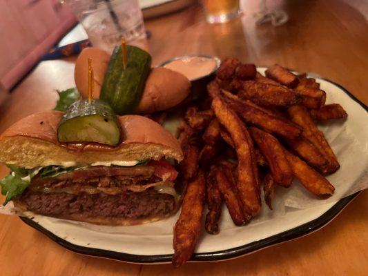 Wagu burger + fries .. fries were not part of the meal